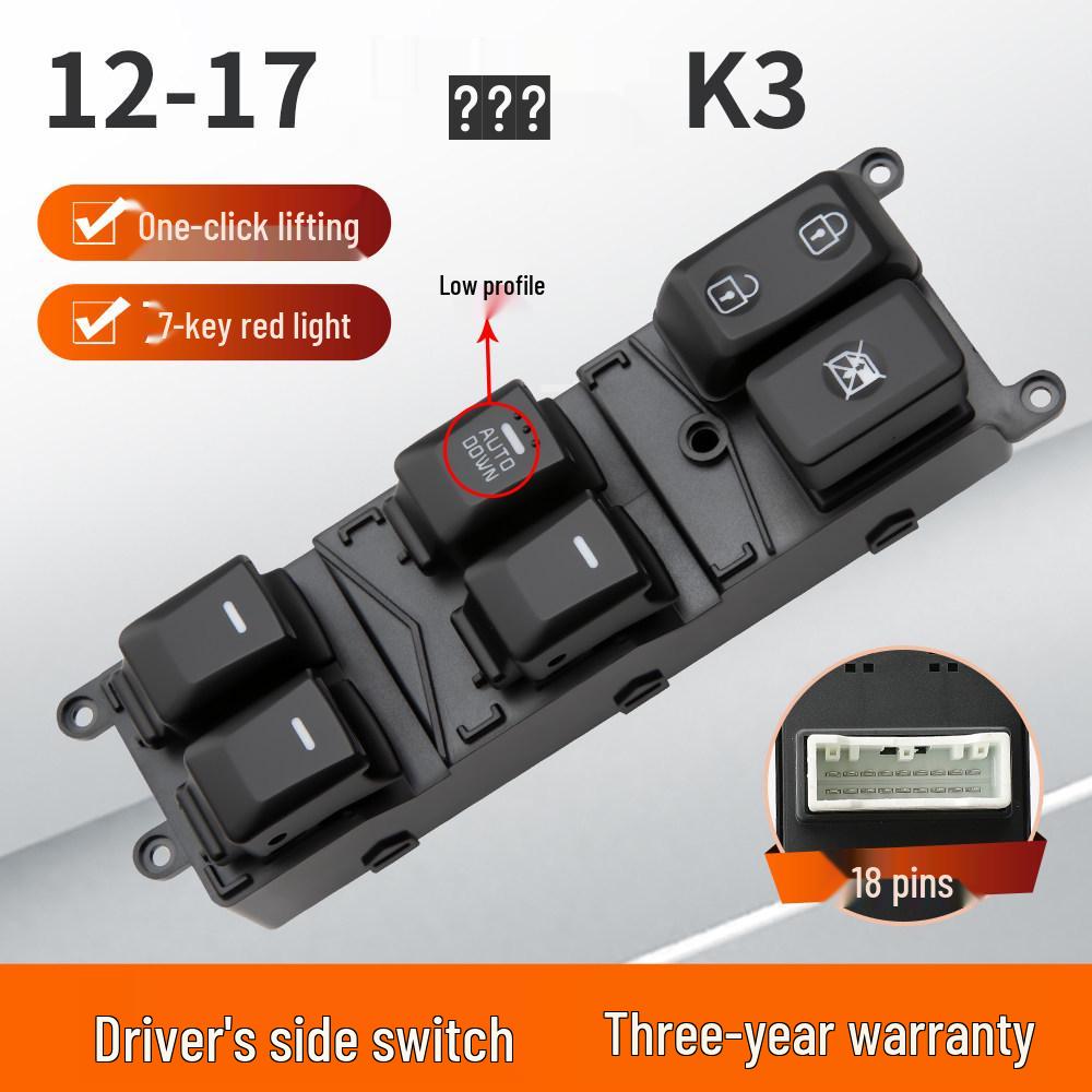 Kia K3 Power Window Switch 2012 Model Window Lifter Button Assembly 2013 Accessories