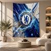 Arazzo Decorativo, Arte da Parete Stampato Chelsea FC, Appeso a Parete Leggero per Sfondo Camera da Letto