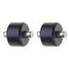 2 Pack Convenient Drive Wheel Set Replacement Caster Rolling Wheels Metal Texture Efficient Rollers for Floor Equipment