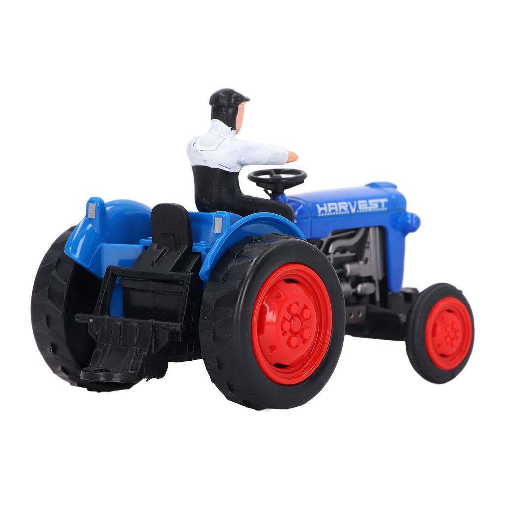 Simulation Tractor Vehicle Model Sturdy Alloy Engineering Farmer Car Toy for Children
