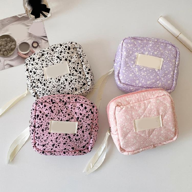 Mini kosmetická taštička do kabelky Cestovní pouzdro na mince Taštička na hygienické vložky Organizér na rtěnky a make-up do kanceláře do školy