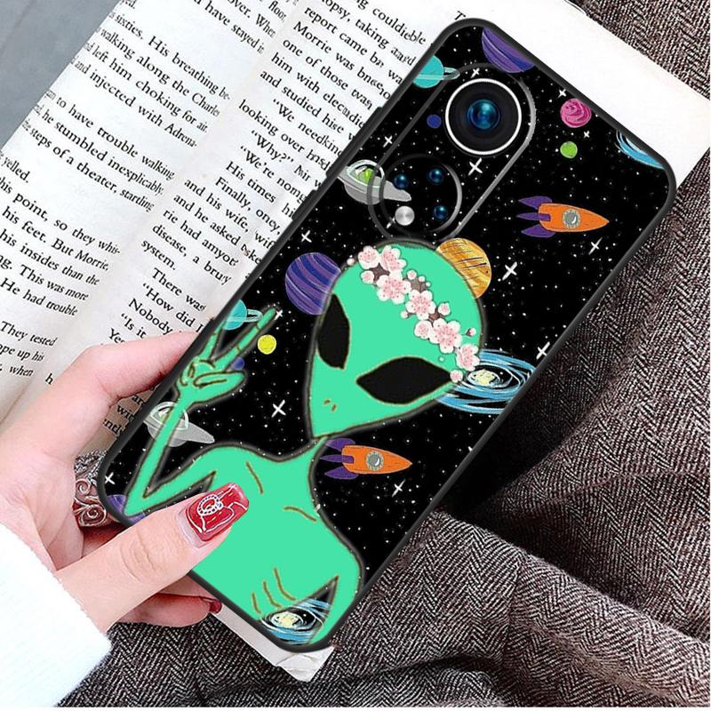 Aesthetics Cartoon Alien Space Case For Honor Magic 8 7 6 Pro Honor X9d X9c X9b X9a X8b X8c Win 50 70 90 200 400 Lite Cover