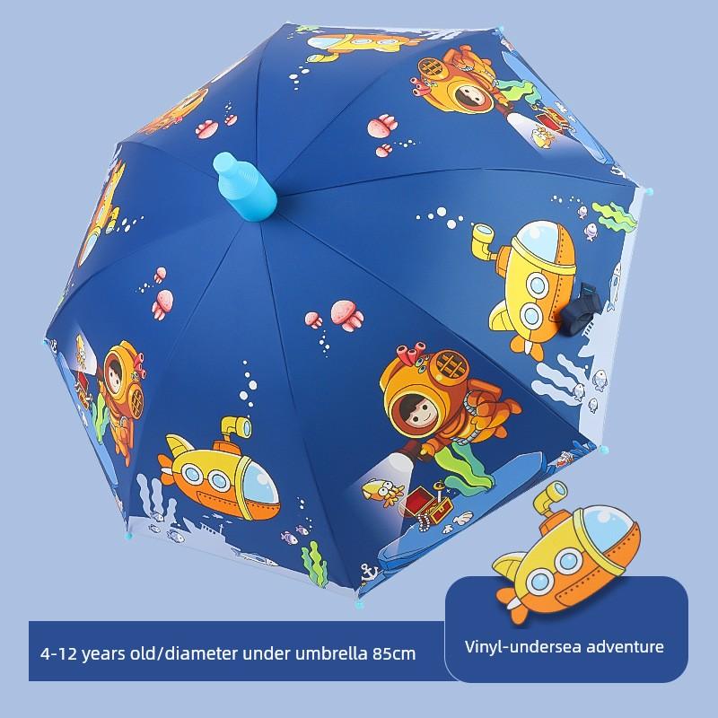 Children's Umbrella with Waterproof Cover, Vinyl Sun Protection, Automatic Sunshade Umbrella for Kindergarten and Primary School Students, Rain or