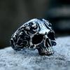 Anelli a Teschio Gotici Multistile per Uomo Acciaio Inossidabile Biker Motociclista Gioielli Anello Festa di Halloween Dropshipping