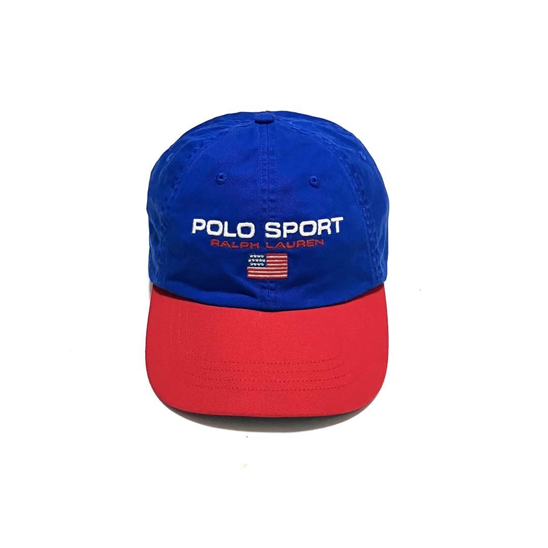 

[USED] POLO SPORT Two-Tone Cotton Cap with Embroidery