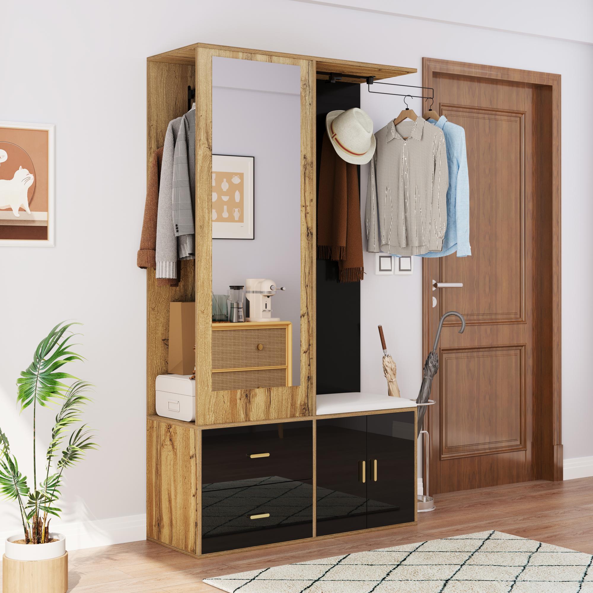 Elegant wardrobe set in black and