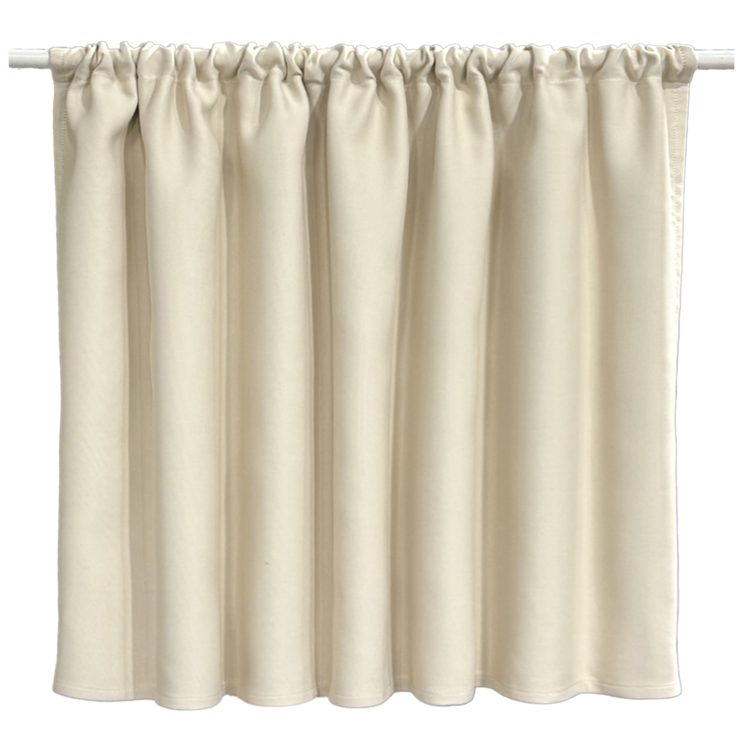 

cloth shop Nunoya Cafe Curtain for Small and Insulating Beige 1 Light Width 100cm x Length 90cm Windows, Heat-Blocking [Ivory [Level Blocking] [1