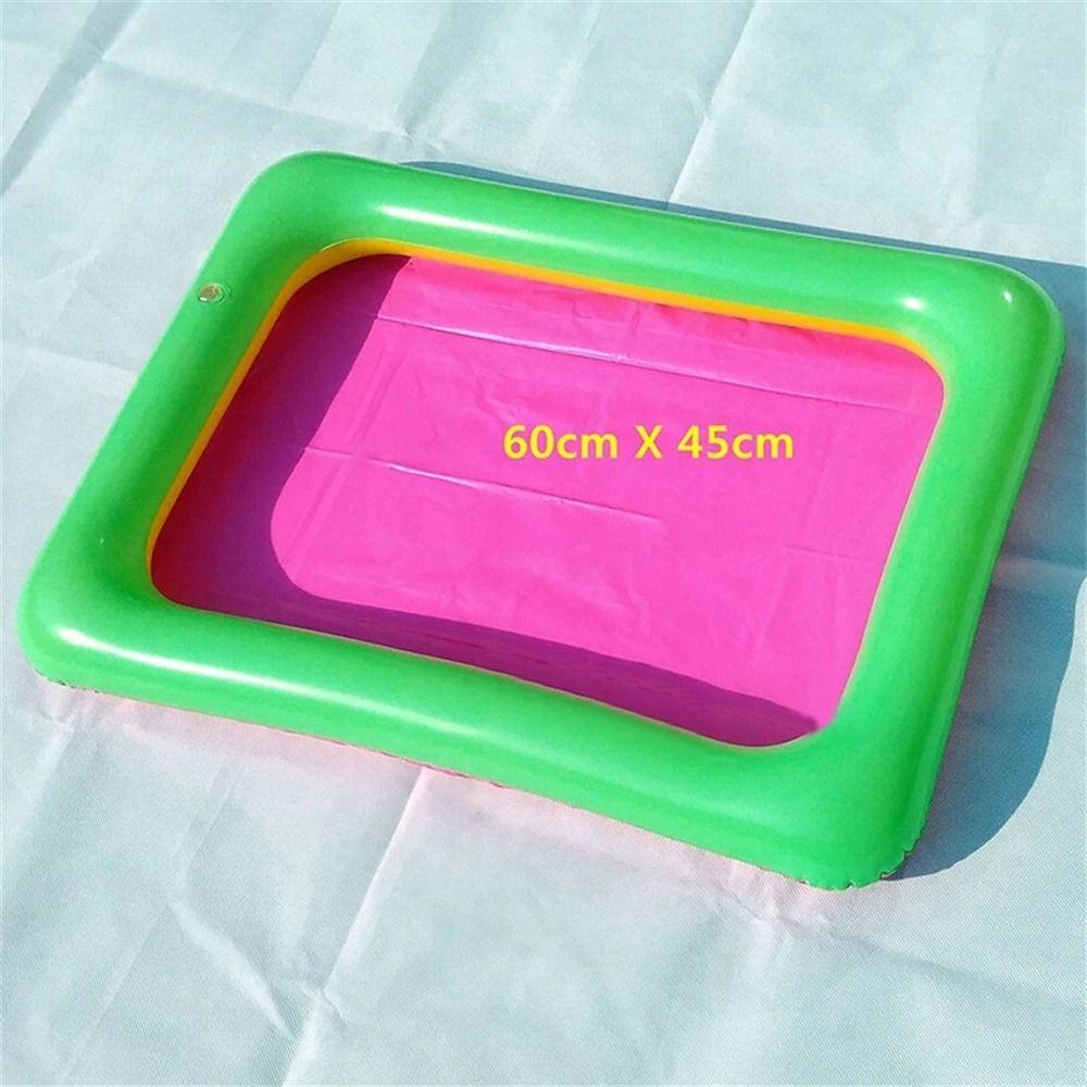 Mobile Table Space Sand Tray Play Sand Floating Tray Kids Toy Inflatable Sand Table Children Toys