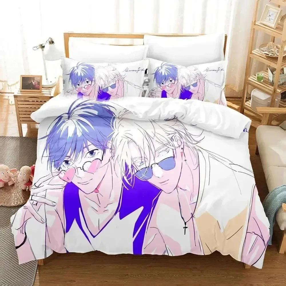 Luxury New 3D Print Anime Banana Fish Bedding Set Duvet Cover Bed Set Quilt Cover Pillowcase Queen Size Boys Adult Bedding Set