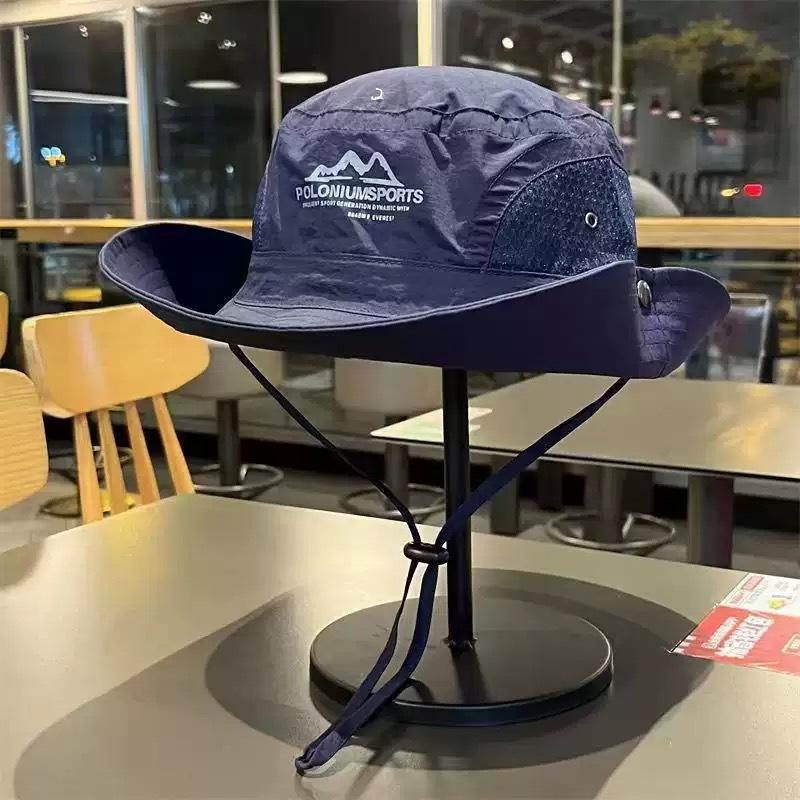 Bucket Hat Fisherman Hat Sunscreen Cap Wide Brim Hiking Hats Quick-Drying Sun-Shade Fishing Caps