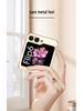 Samsung Z Flip6 Electroplated Transparent Ultra-Thin Anti-Drop Case for Foldable Screen