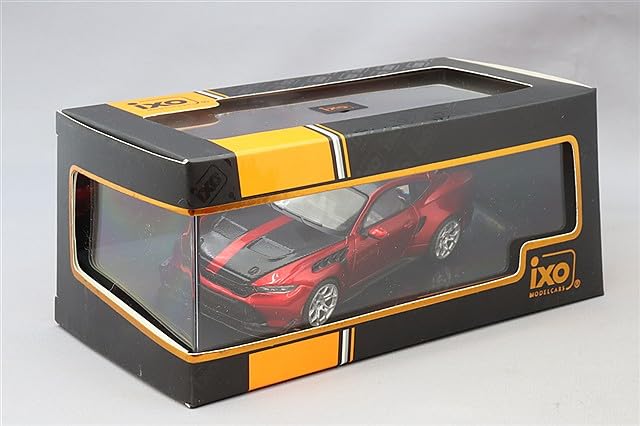 IXO MODELS Ford Mustang GTD 2025 Metallic Dark Red Finished Diecast Model Car MOC344 1/43