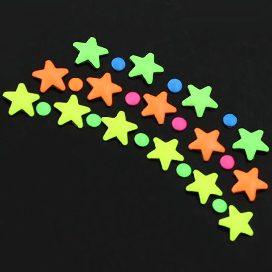 Mixed Color Flat Back Star & Half Round DIY Nail Art Tips Decoration Wheel