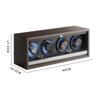 High-End 1 2 3 4 Slot 5-speed Automatic Watches Box Adjustable Watch Cabinet Clock Storage Box Luxury Wood Watch Winder