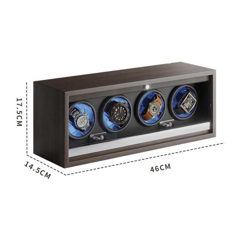 High-End 1 2 3 4 Slot 5-speed Automatic Watches Box Adjustable Watch Cabinet Clock Storage Box Luxury Wood Watch Winder