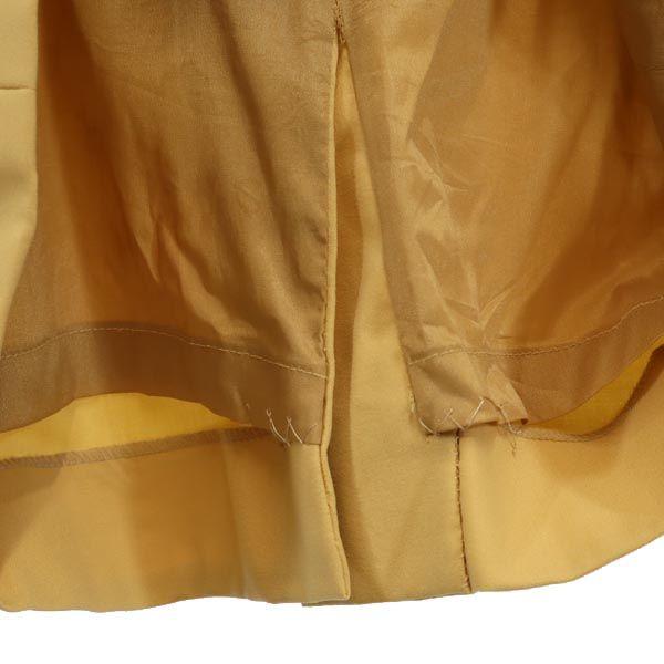 CELINE Made in France Long sleeve one piece 36 Yellow With belt loop Women Used