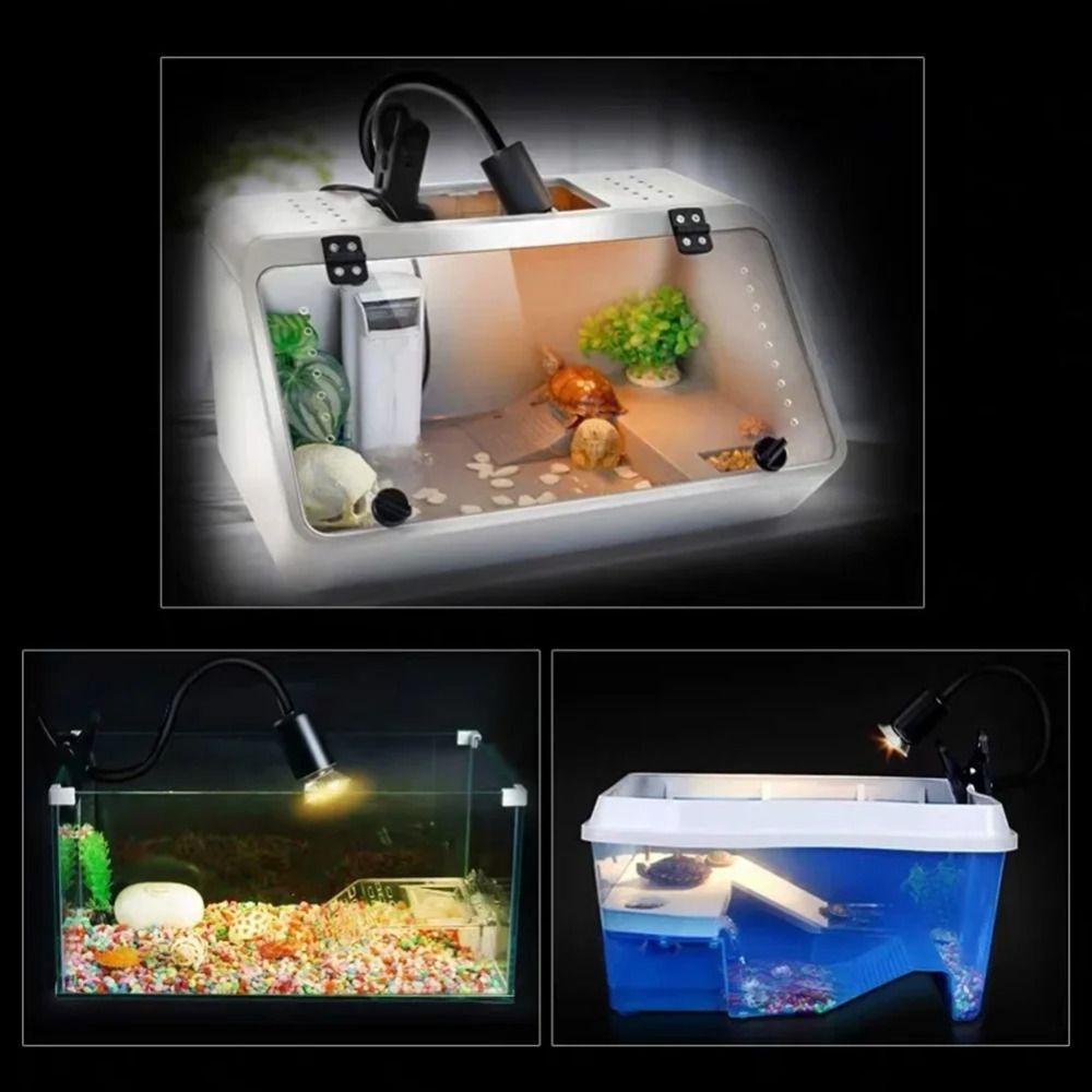Effective LED Reptile Light Dedicated Reptile Lamp Bulb  Turtle Basking Platform