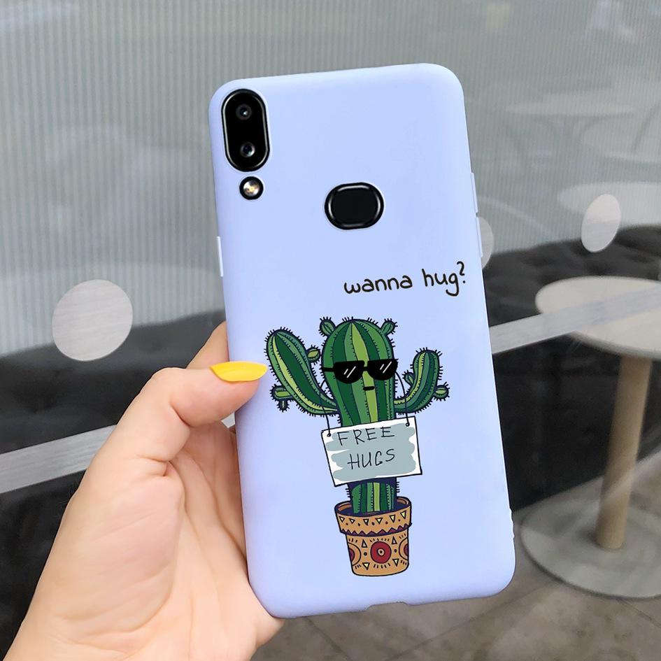 For Phone Case Samsung Galaxy A10s A107 SM-A107F Case Fashion Candy Color Flower Soft Cover For Samsung A10s A 10 S A10 2019 Bag