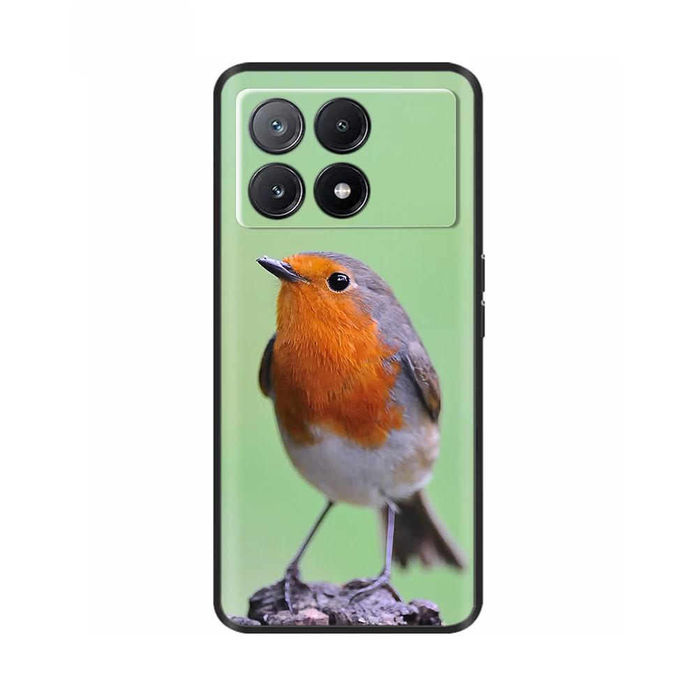 For Xiaomi Poco X6 Pro Case PocoX6 Fashion Cat Flower Soft Silicone Back Phone Case for Poxo C6 PocoX6 Pro X 6 Cases Etui Funda