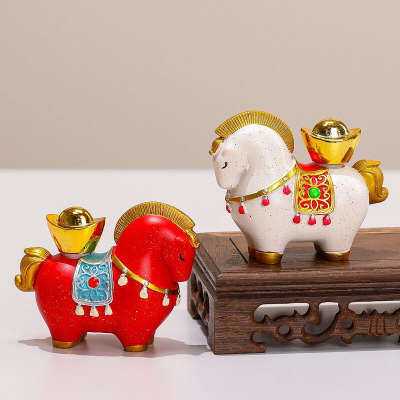 Rui Jie Chinese Style Horse Mascot Desktop Figurines