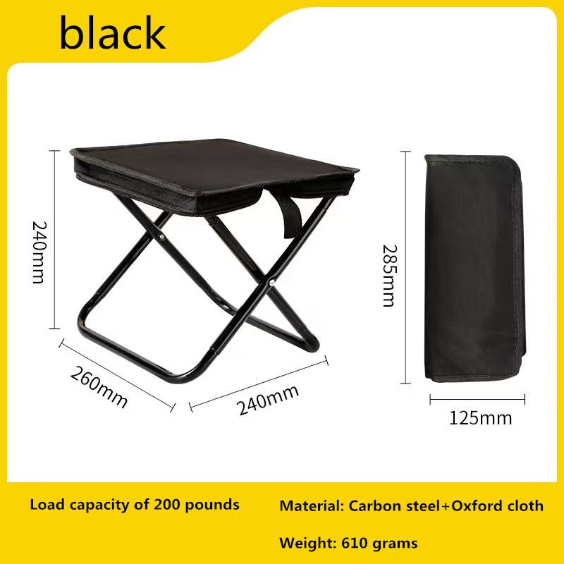 Portable multifunctional outdoor picnic camping folding chair ultra light fishing stool travel stool fishing accessories