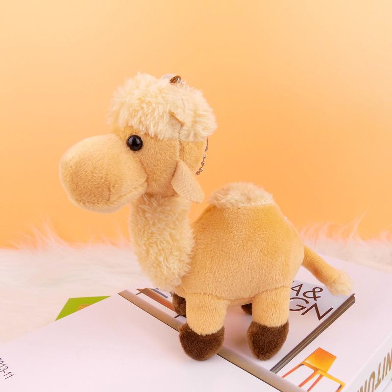 Cute Camel Doll Toy Women'S Bag Pendant Fur Animal Car Keychain Cartoon Little Camel Pendant Keychain Keychain Gift
