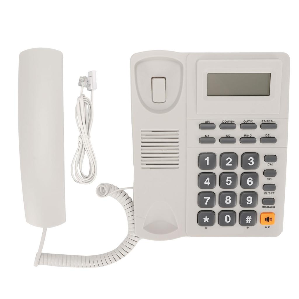 Corded Phone Noise Reduction Speed Dialing Caller ID Wired Landline Phone for Office