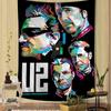Rock Band U2 Tapestry Anime Hanging Tarot Hippie Wall Rugs Dorm Sheets Cartoon Tapestry Art Science Fiction Room Home Decor