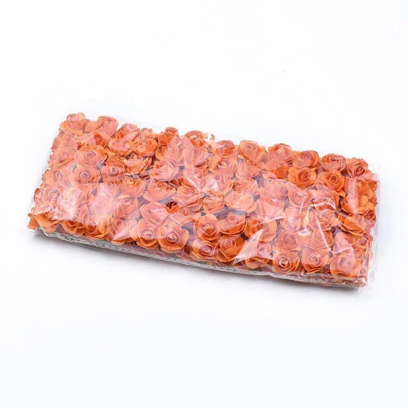 144pcs Artificial Paper Flower Simulation Rose Outdoor UV Protection Festival Christmas Garden Wreath Wedding Home Diy Candy Box