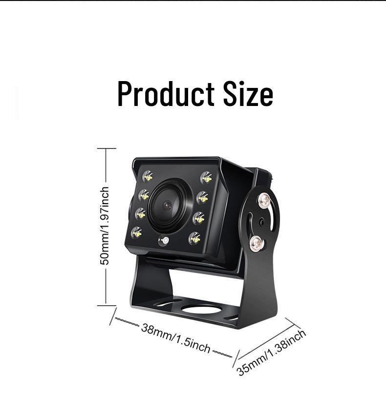 Truck Reversing HD Night Vision Monitor with Dual/Quad Camera Recording System