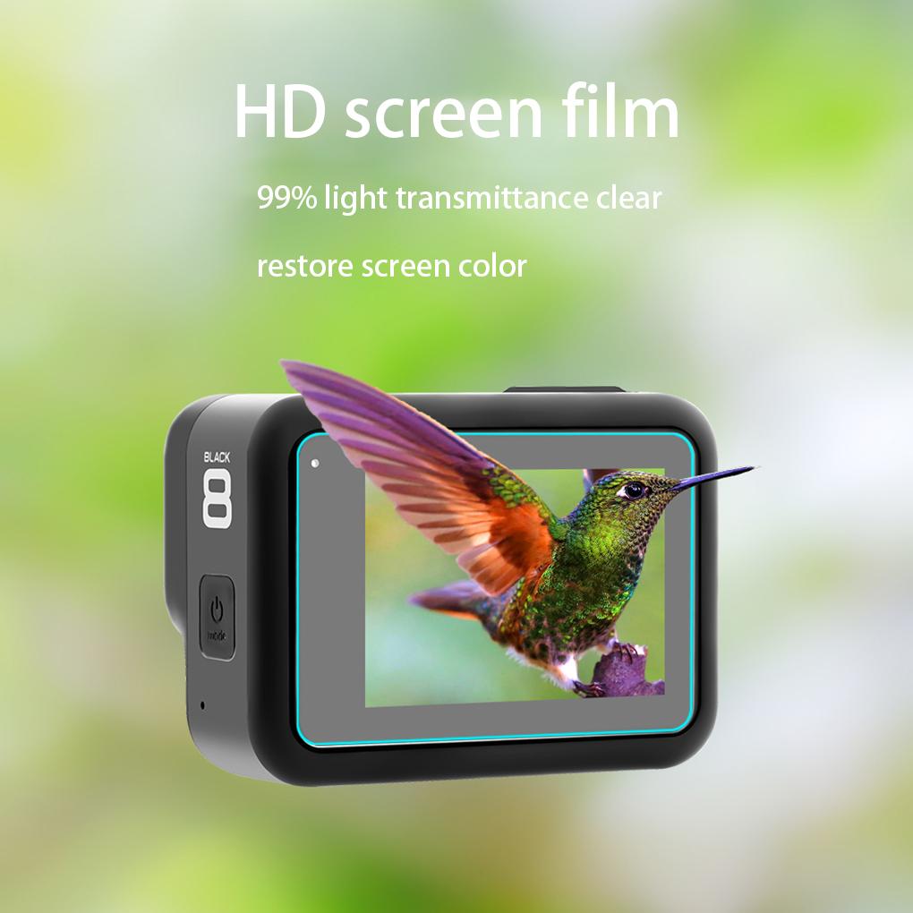 Tempered Glass Screen Protector Lens Cover Film for 8 Action Camera NE