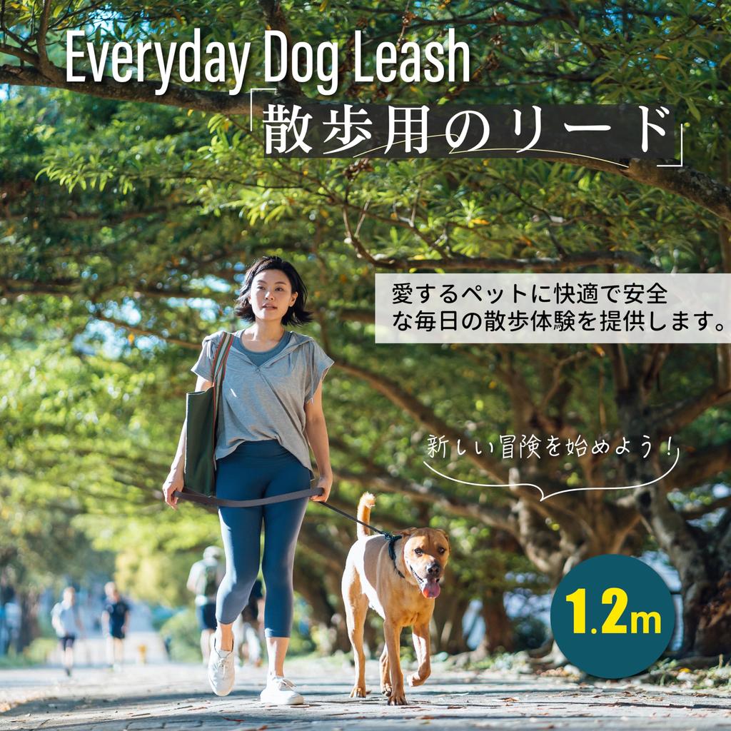 JC HOUSE Dog Bamboo Fiber Soft and Comfortable Lead for Medium and Large Discipline and Dark Gray Lead, Eco-Friendly Material, 1.2m, Grip, Durable,