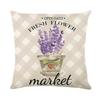 45*45Cm Zonnebloem Kussensloop Printserie Taillekussensloop Kussenhoes Wasbaar Bankbenodigdheden Kussenhoes Home Decor