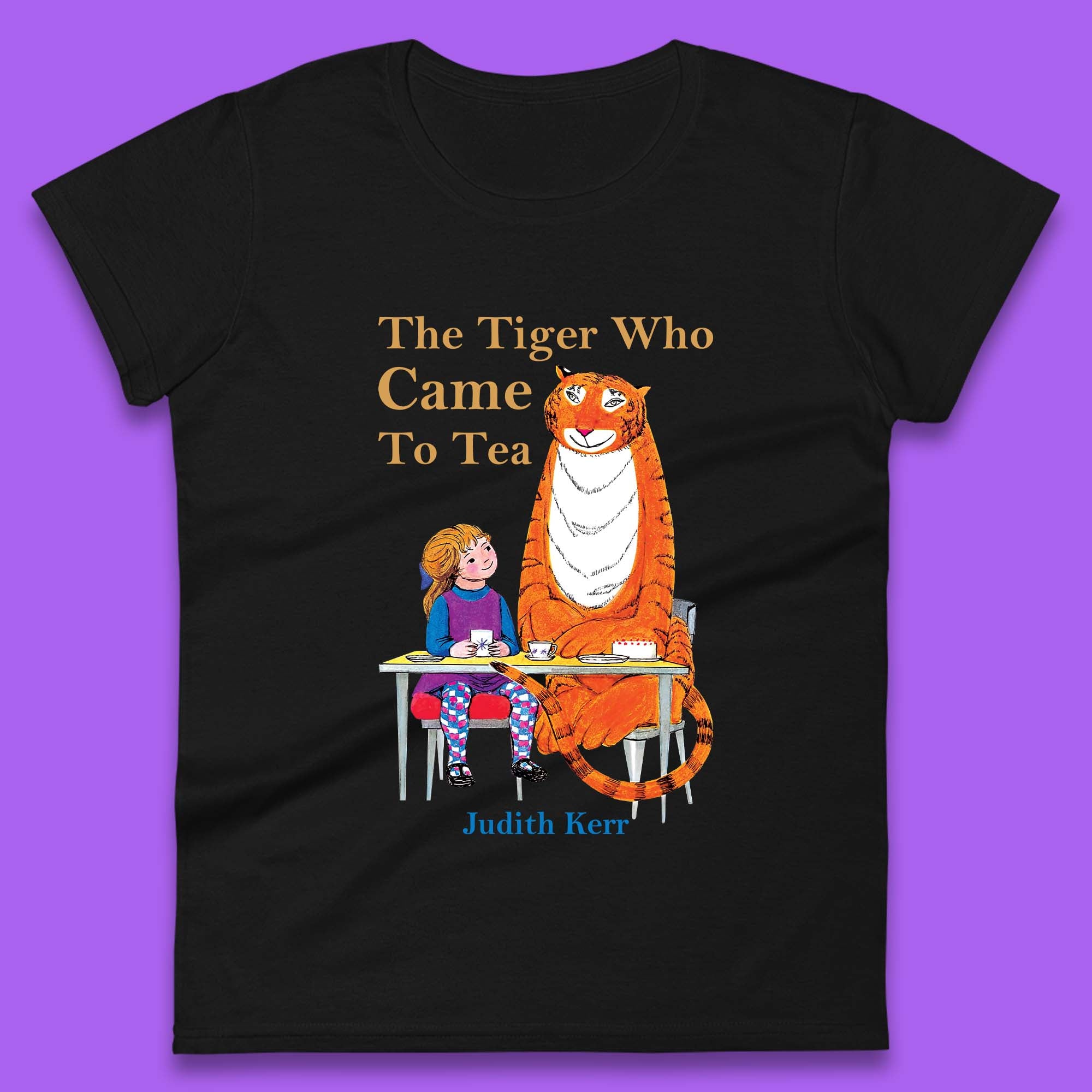 The Tiger Who Came To Tea Womens T-Shirt Mens Tops Tees Unisex XL