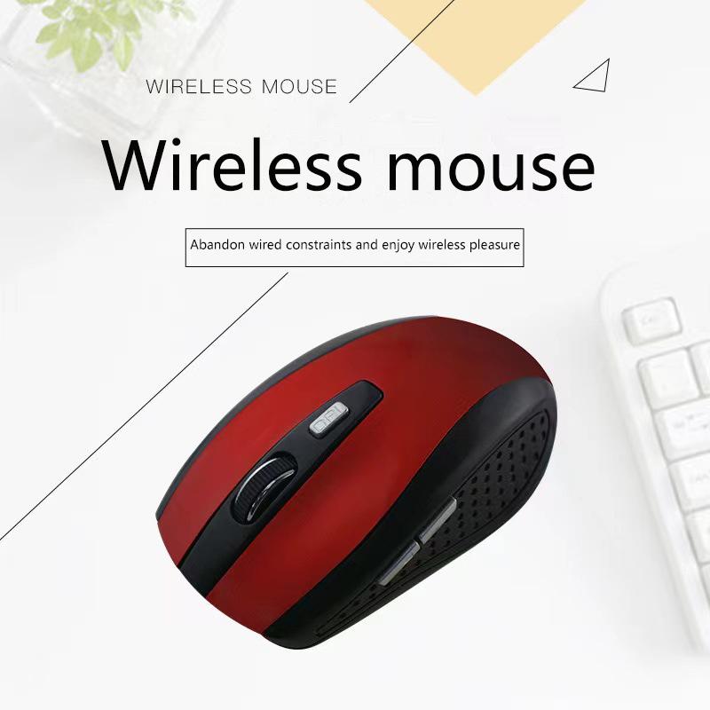 2.4G Usb Red Optical Wireless Mouse 6D For Computer Laptop Gaming Mice Ergonomically-Designed Wireless Mouse