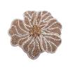 DIY Craft Rhinestone Flower Patches Sparkling Rose Brooch Fabrics Sew-On Applique  Sewing Supplies