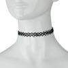 4pc  Punk Stretch Tattoo Choker Women Vintage Elastic Black Tattoo Necklace Jewelry Wedding Party Girls Gift