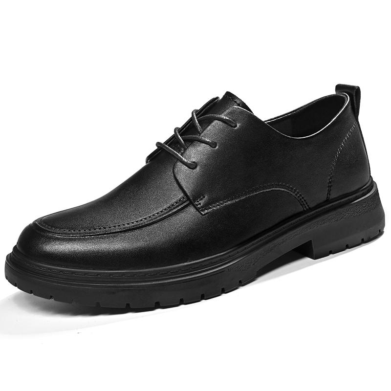FashionGenuine Leather Casual Shoes Elegantes Men Lace Up Oxford Shoes Outdoor Business Men's Dress Footwear Handmade Man Formal Flats