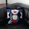 M-Malika Favre Ant Vantage Simple Cushion Cover Pillow Case Anti-Dustmite Invisible Zipper Silky Plush Cushion