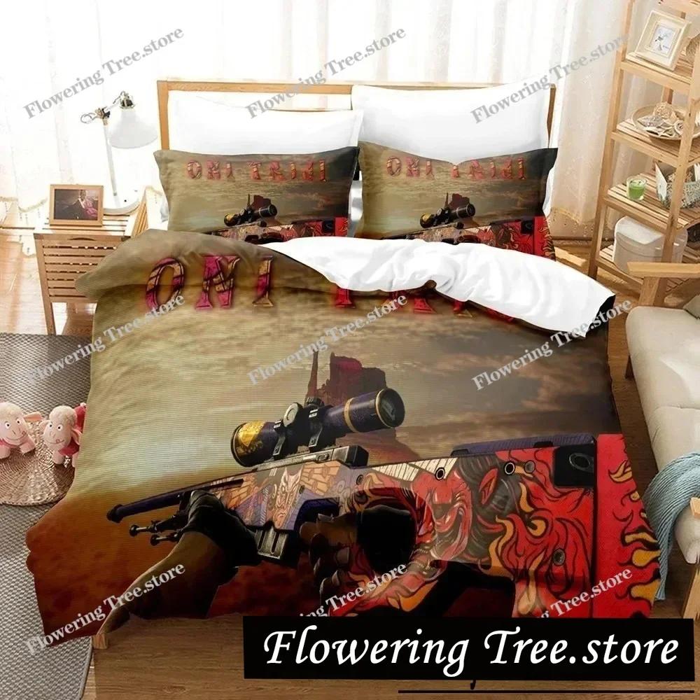 Shooter-Spiel Csgo Bettwäsche-Set Bettbezug Schlafzimmer Deckenbezüge Einzelbett Twin King-Size Bettdeckenbezug Heimtextilien029