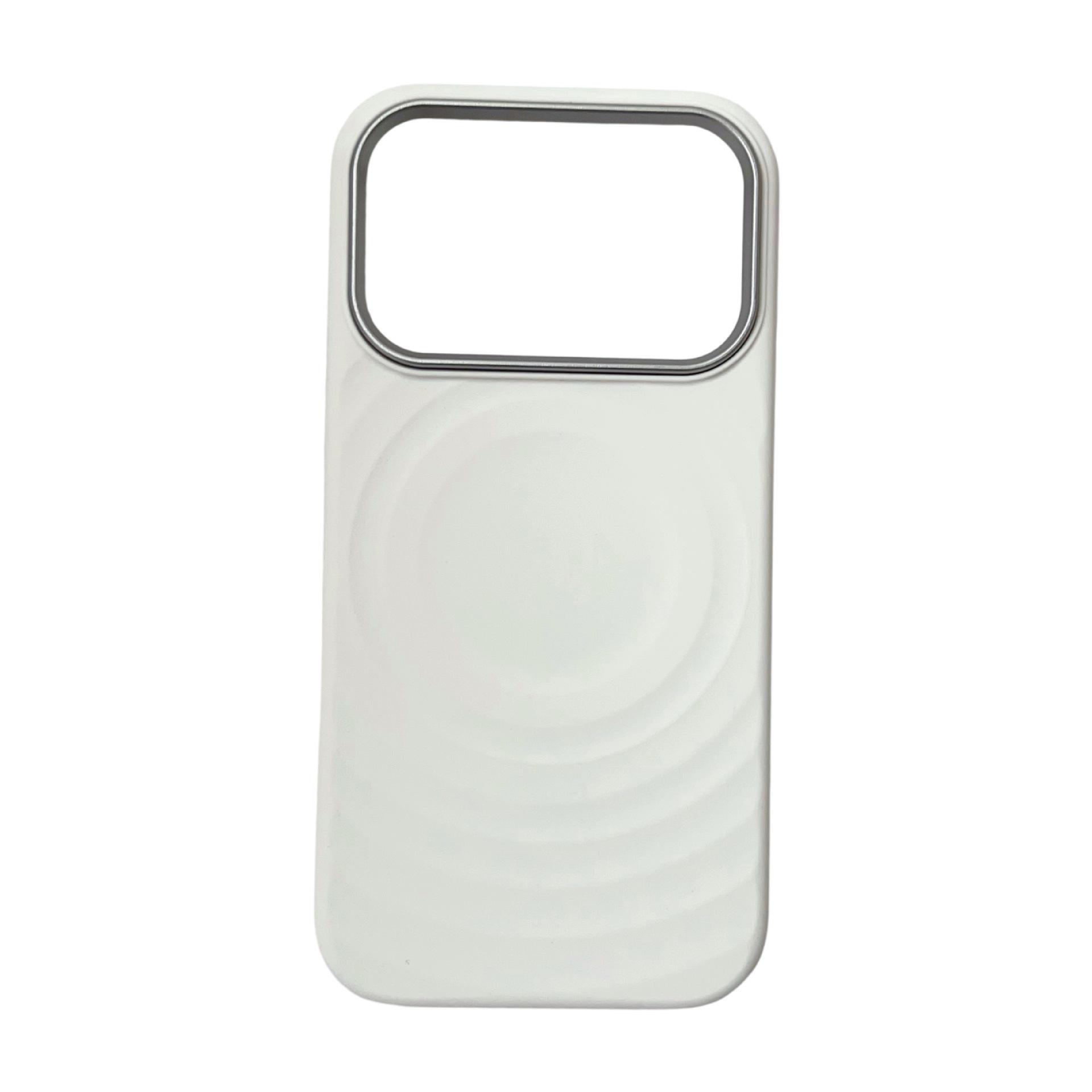 

Ultra-Thin Magnetic Silicone iPhone 17 Pro Case with Lens Protection 17 Pro Max білий