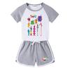 2025 Kids' Summer Clothing Set: Baby Shorts & T-shirt, Casual Sports Two-Piece for Boys & Girls