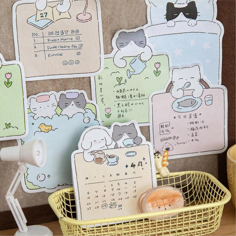 Cute Cat Life Theme Sticky Notes Memo Reminder Decoration Paper