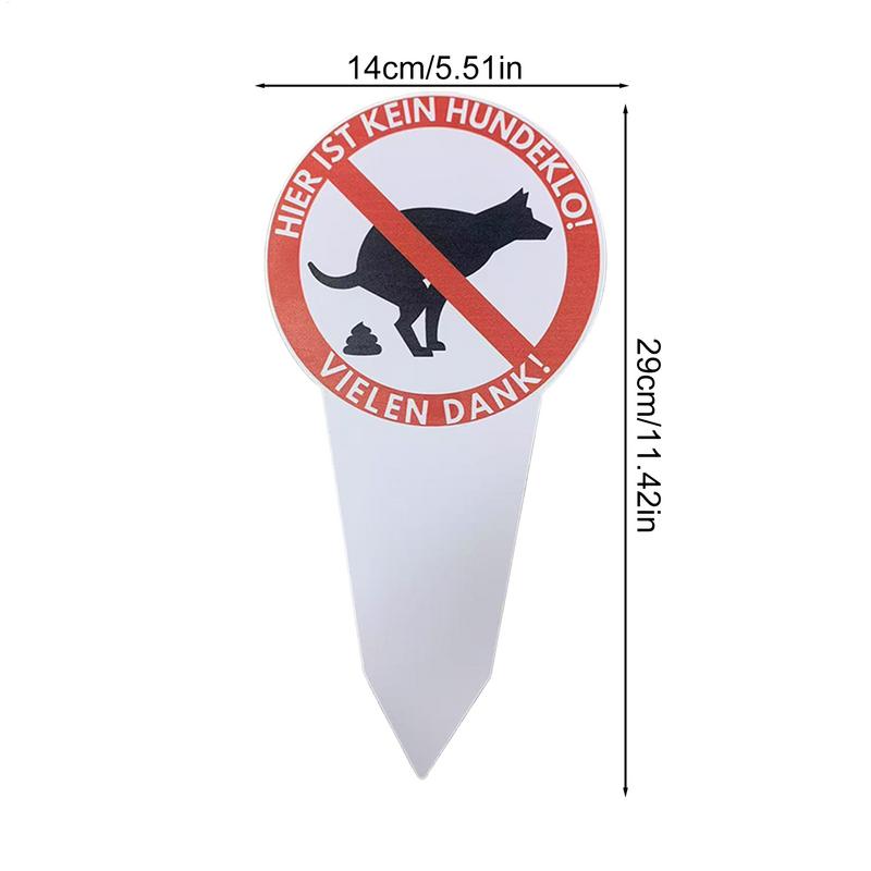 No Pooping Dog Signs For Yard Waterproof No Dog Pooping Sign Eye-Catching Warning Novelty Gag Caution Yard Stakes For Home