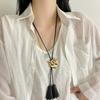 Cowboy Style Tassel Adjustable Necklace Ethnic Style PU Leather Necklace  Decoration