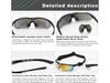 Polarized Running Sunglasses, 5 Lenses, UV Protection, Suitable for Cycling, Baseball, Fishing