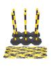 Plastic Warning Post Chain for Construction Site Fence with Isolation Barrier and Caution Tape