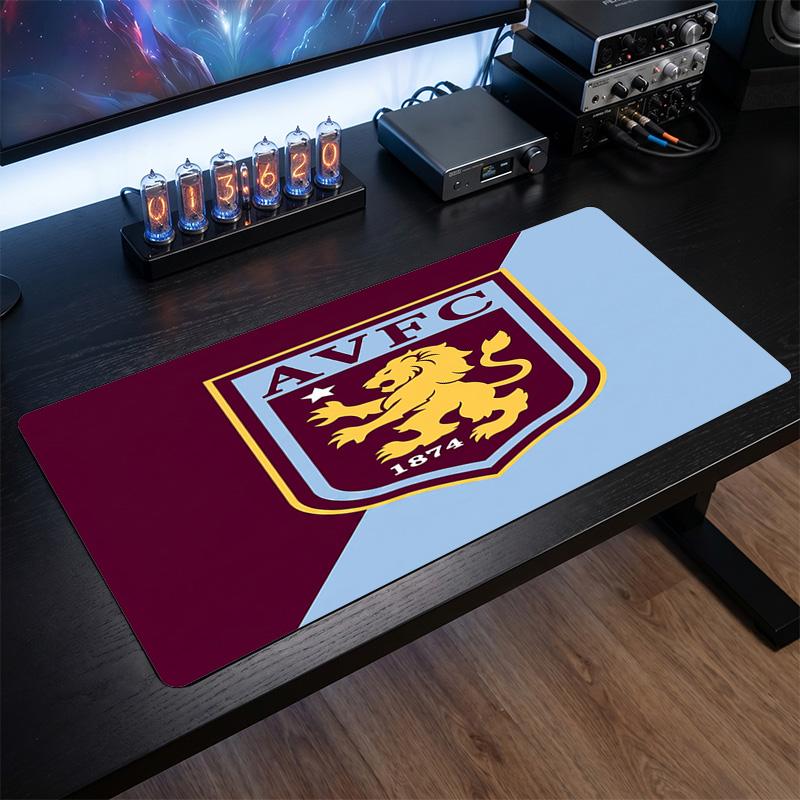 Tappetino per Mouse Grande Stampa Calcio Aston Villa, Tappetino Esteso Antiscivolo per Scrivania da Gioco per Ufficio Casa