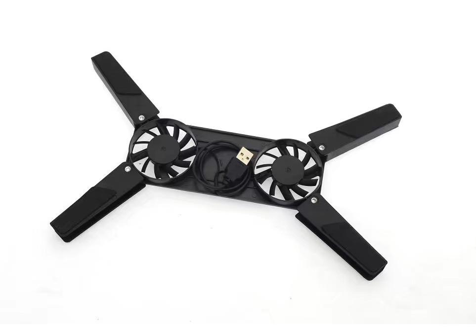 Silent Mini Folding USB Laptop Cooling Pad with Dual Fans