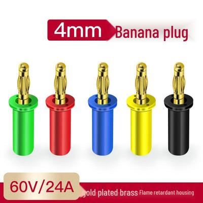 Gold-Plated 4mm Banana Plug Connector for Industrial Instruments